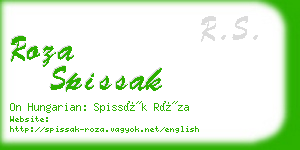 roza spissak business card